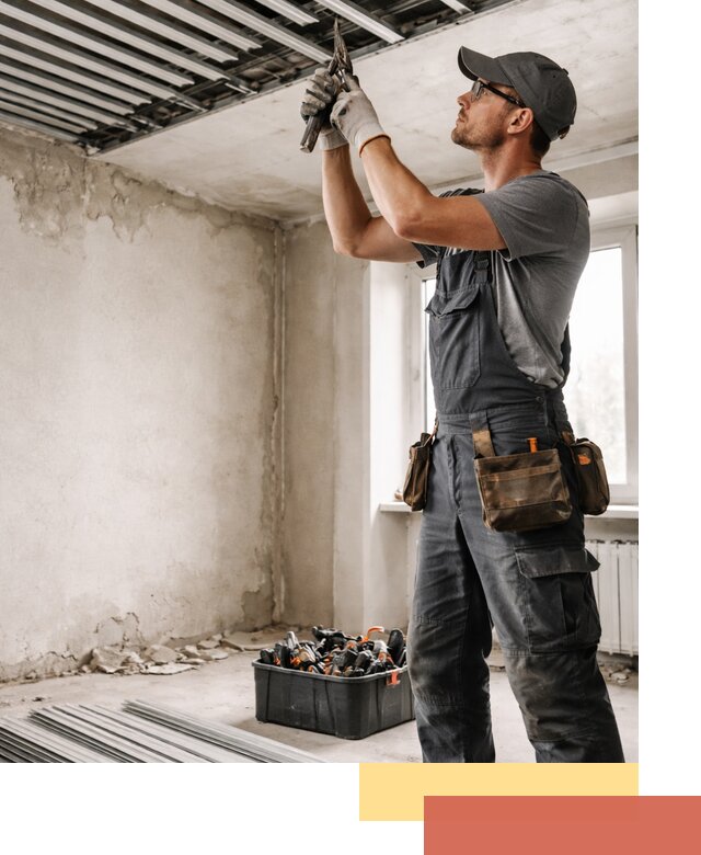 Демонтаж реечного потолка в Павлово быстро и аккуратно