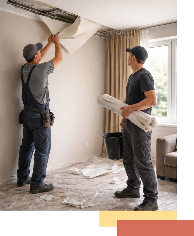 Демонтаж натяжного потолка в Павлово быстро и аккуратно