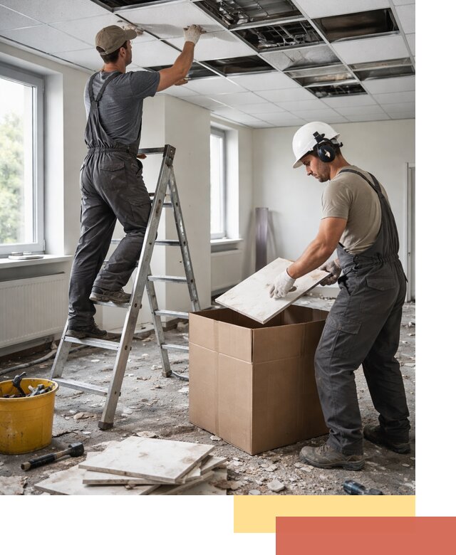 Демонтаж потолочной плитки в Павлово быстро и аккуратно