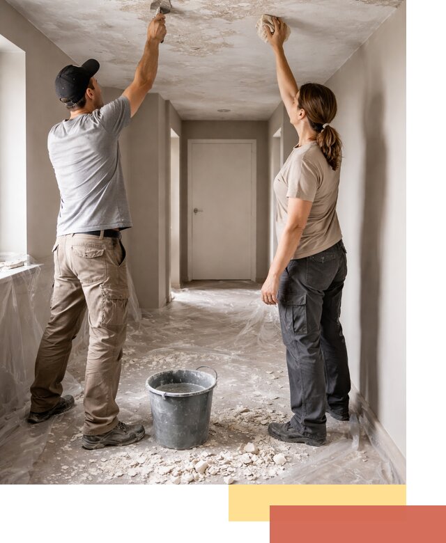 Удаление побелки с потолка в Павлово — быстро и аккуратно