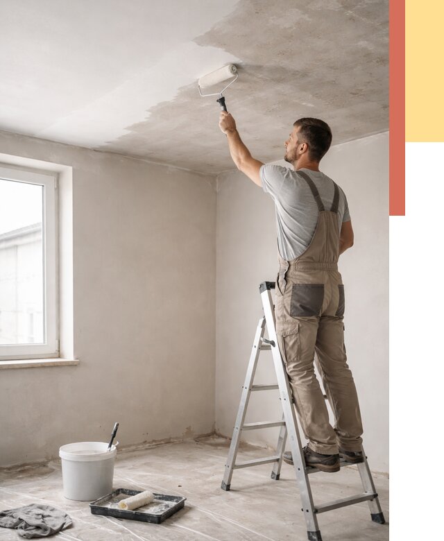 Грунтовка потолка в Павлово от 2534 руб. — быстро и недорого | ОТДЕЛОЧНИК-Пвв