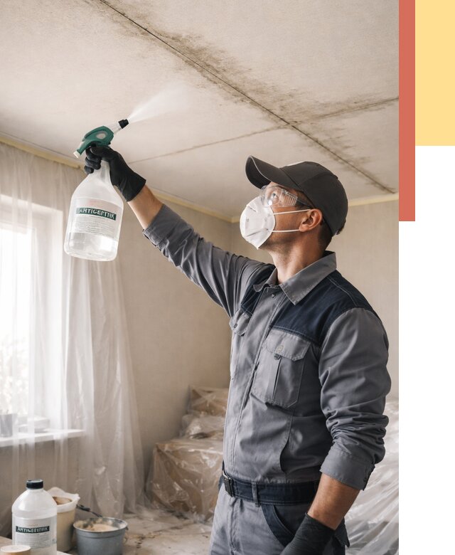 Антисептическая обработка потолка в Павлово от 2534 руб. | ОТДЕЛОЧНИК-Пвв