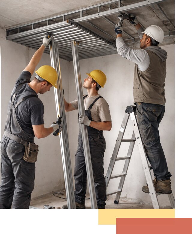 Монтаж реечного потолка под ключ в Павлово