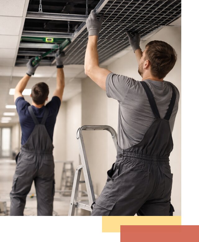 Монтаж потолка Грильято в Павлово: установка под ключ качественно