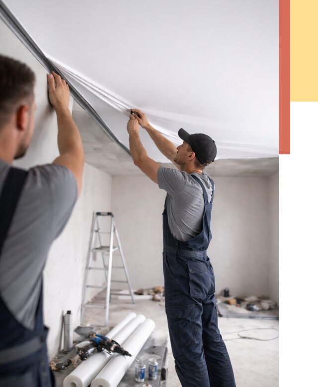 Монтаж матового натяжного потолка в Павлово от 4562 руб./м² — быстро и недорого | ОТДЕЛОЧНИК-Пвв