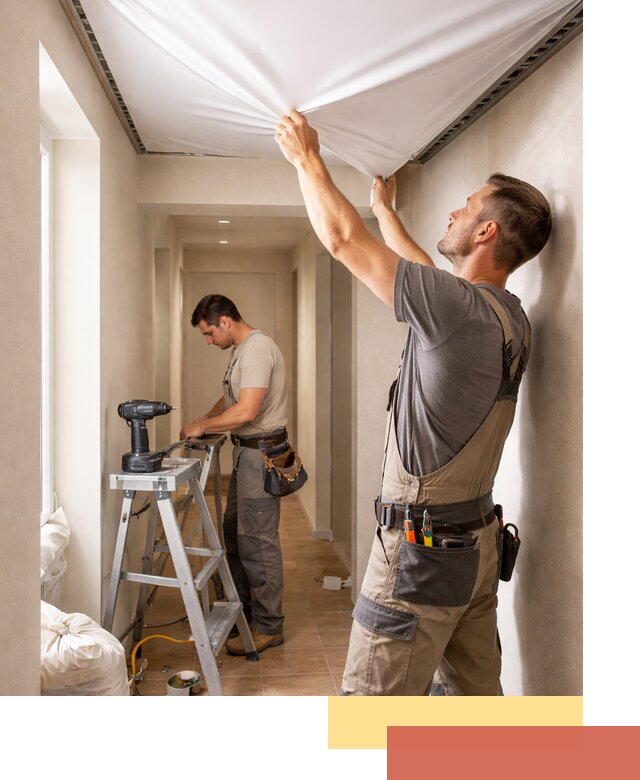 Монтаж натяжного потолка в прихожей в Павлово