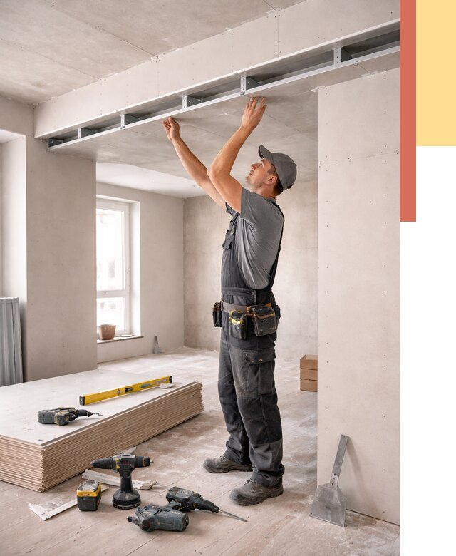 Потолок из гипсокартона с нишей в Павлово от 1267 руб. под ключ | ОТДЕЛОЧНИК-Пвв