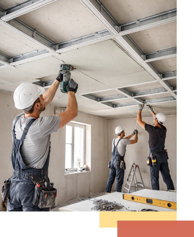 Кессонный потолок из гипсокартона под ключ в Павлово