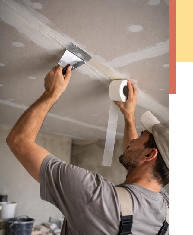 Обработка швов потолка ГКЛ в Павлово от 7603 руб. под ключ | ОТДЕЛОЧНИК-Пвв