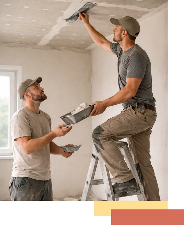 Шпаклевка потолка из гипсокартона в Павлово качественно и быстро