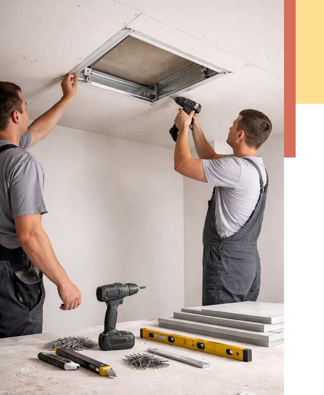 Установка люка в потолок ГКЛ в Павлово от 2534 руб. под ключ | ОТДЕЛОЧНИК-Пвв