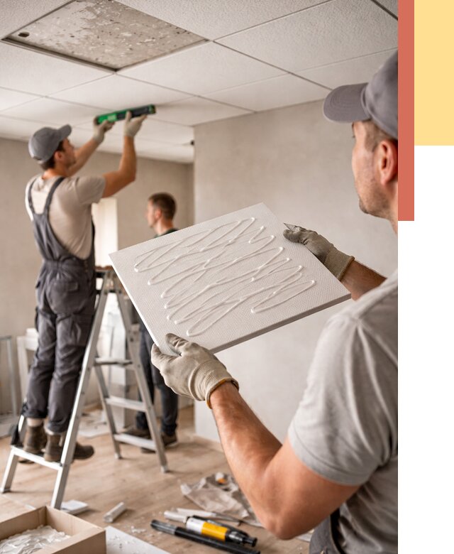 Монтаж потолочной плитки в Павлово от 4562 руб. — быстро и недорого | ОТДЕЛОЧНИК-Пвв