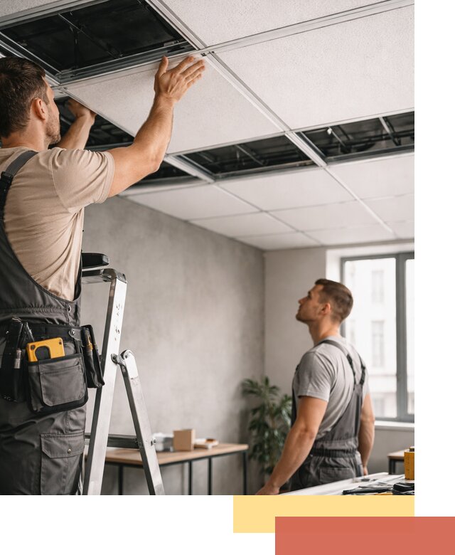 Монтаж потолочной плитки в Павлово качественно и в срок