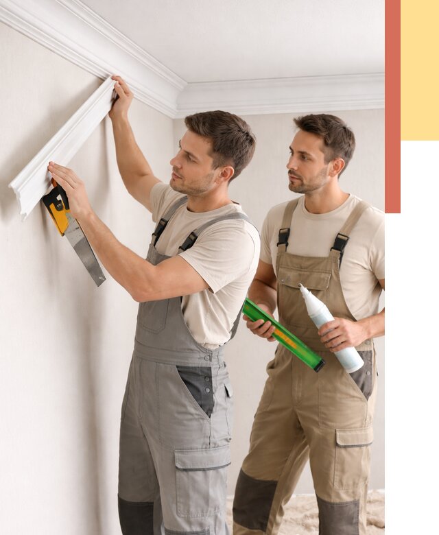 Монтаж потолочного плинтуса в Павлово от 2332 руб. — быстро и недорого | ОТДЕЛОЧНИК-Пвв