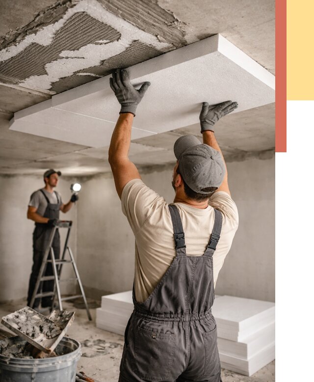 Утепление потолка пенопластом в Павлово от 4562 руб/м2 — недорого и быстро | ОТДЕЛОЧНИК-Пвв